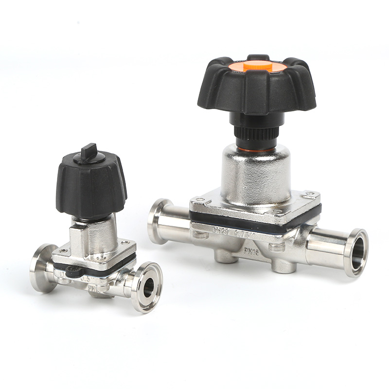 手动快装卡箍直通隔膜阀